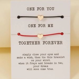2pcs make a wish bracelet